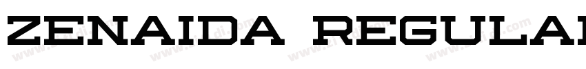 Zenaida Regular字体转换